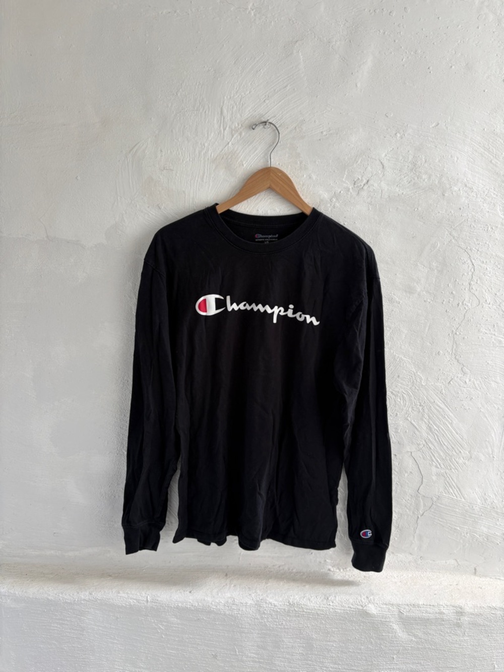 Mens Champion Classic Jersey long-sleeve t-shirt